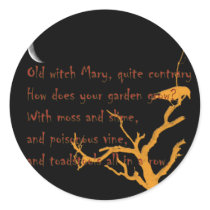 Witch Mary Rhyme stickers