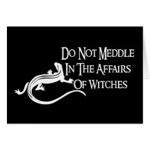 Witch Meddling Greeting Card