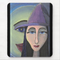 Witch & Moon - mousepad