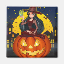 "Witch Night" Magnets