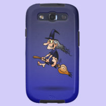 Witch on a broom casemate cases