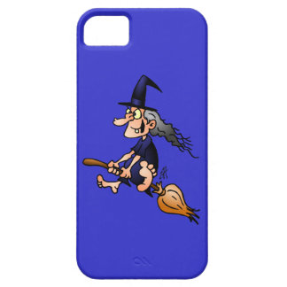 Witch on a broom iPhone 5 covers