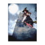 Witch on a Broom (Postcard)