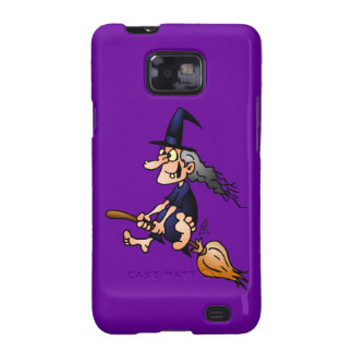 Witch on a broom samsung galaxy SII cover