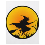 Witch On Broom Flyers