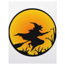 Witch On Broom letterhead