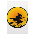 Witch On Broom Stationery Paper