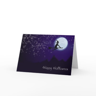 Witch Over the Mountains Card by BPDesigns
