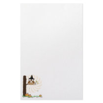 Witch Owl Halloween Stationery
