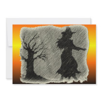 Witch Pencil Invitation