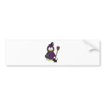 Witch Penguin Bumper Stickers