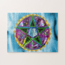 Witch Pentagram Jigsaw Puzzle