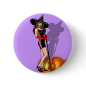 witch pinup buttons by teeshop witch pinup buttons