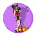 witch pinup magnets