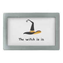 Witch Rectangular Belt Buckle