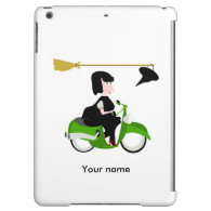 Witch Riding A Green Moped iPad Air Cover