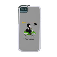 Witch Riding A Green Moped iPhone 5/5S Covers