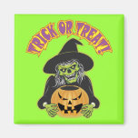 Witch Skull Fridge Magnets