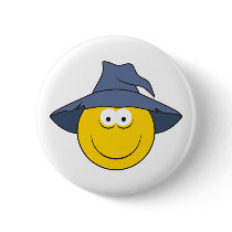 Witch Smiley Face buttons by doonidesigns Witch Smiley Face buttons