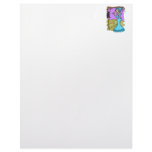 Witch talking to bird letterhead template
