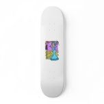 Witch talking to bird custom skateboard