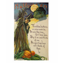 Witch (Vintage Halloween Card) T Shirt
