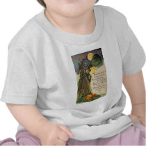 Witch (Vintage Halloween Card) T Shirts