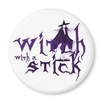 Witch w/ Stick Magnet by Method77