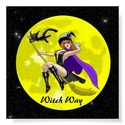 Witch Way Print by dcolb121