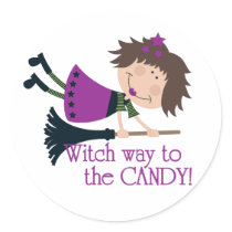 Witch way to the Candy stickers