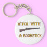 Witch with a boomstick keychains