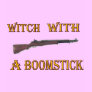 Witch with a boomstick tee shirt