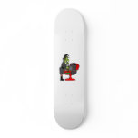 Witch with BBQ potion skateboards