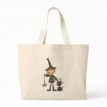 Witch with Black Cat bags