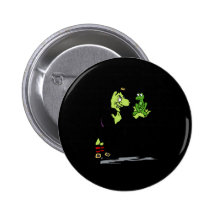 Witch with froggy pin