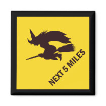 Witch Zone Sign Magnet - Miles (Imperial)