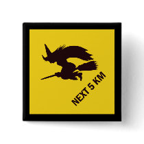 Witch Zone Sign - Metric buttons