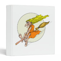 Witch zooming thru the sky binders