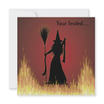 Witchcraft Halloween Invitation