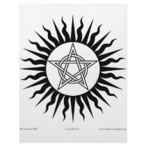 Witchcraft: Sun Burst; Pentagram circle letterhead by Mal_Corvus Witchcraft: Sun Burst; Pentagram circle letterhead