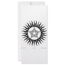 Witchcraft: Sun Burst; Pentagram circle rack cards