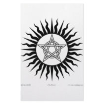 Witchcraft: Sun Burst; Pentagram circle stationery by Mal_Corvus Witchcraft: Sun Burst; Pentagram circle stationery