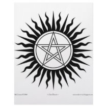 Witchcraft; Sun burst: Pentegram #2 letterhead by Mal_Corvus Witchcraft; Sun burst: Pentegram #2 letterhead