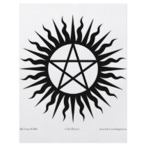 Witchcraft: Sun burst: Pentegram flyers by Mal_Corvus Witchcraft: Sun burst: Pentegram flyers