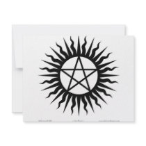 Witchcraft: Sun burst: Pentegram invitations by Mal_Corvus Witchcraft: Sun burst: Pentegram invitations