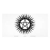 Witchcraft: Sun burst: Pentegram photo cards by Mal_Corvus Witchcraft: Sun burst: Pentegram photo cards