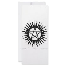 Witchcraft: Sun burst: Pentegram rack cards