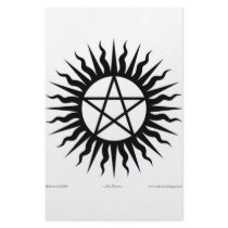 Witchcraft: Sun burst: Pentegram stationery by Mal_Corvus Witchcraft: Sun burst: Pentegram stationery