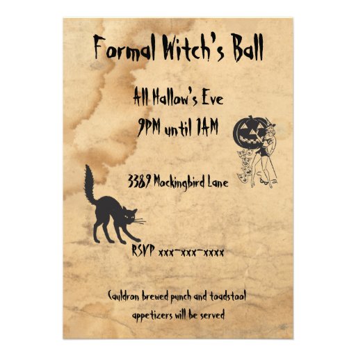 Witches Ball Invitation