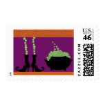 WITCHES BOOTS & CAULDRON STAMP